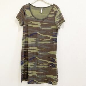 z supply camo tshirt tee shirt dress size small